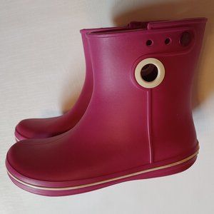 Crocs Wellingtons Jaunt Shorty Rain Boots Womens 8